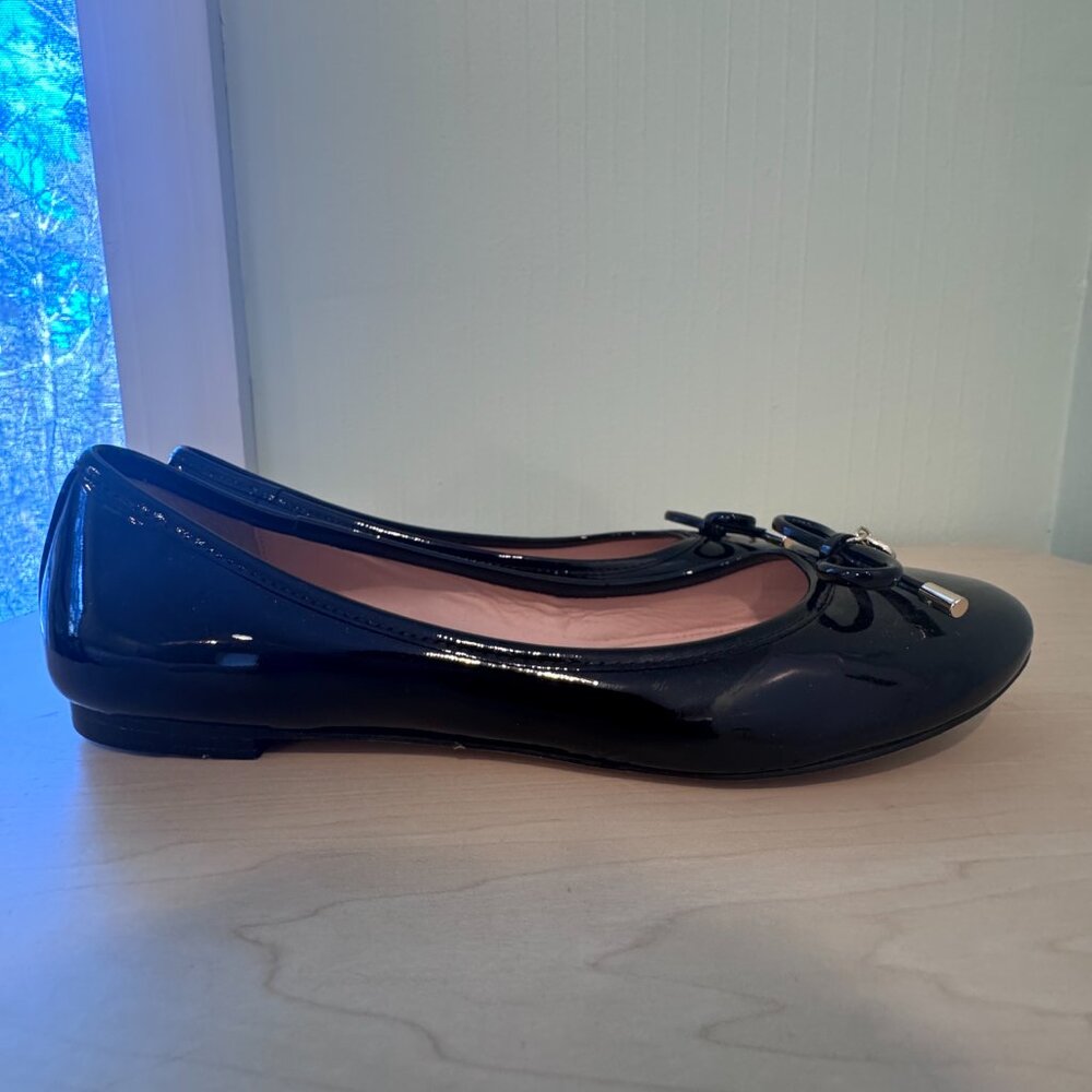 Kate Spade New York Willa Ballet Flats – Black Patent Leather – Size 9M - Picture 4 of 11